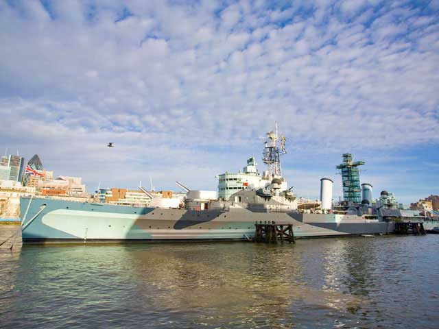 HMS Belfast, River Thames, London.