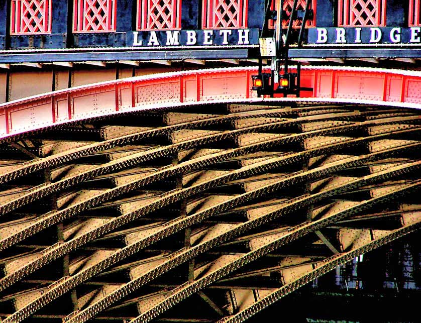 Lambeth Bridge, The River Thames, London, UK.