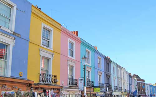 Portobello Road Market, England, UK.