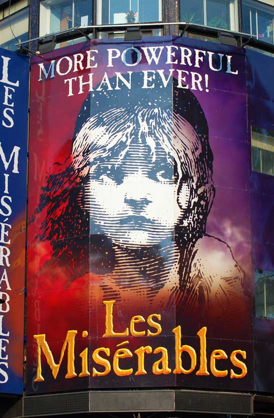Les Miserables London Theatres, UK