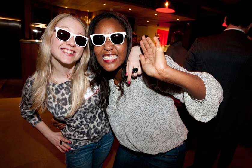 Girls having fun, London, UK