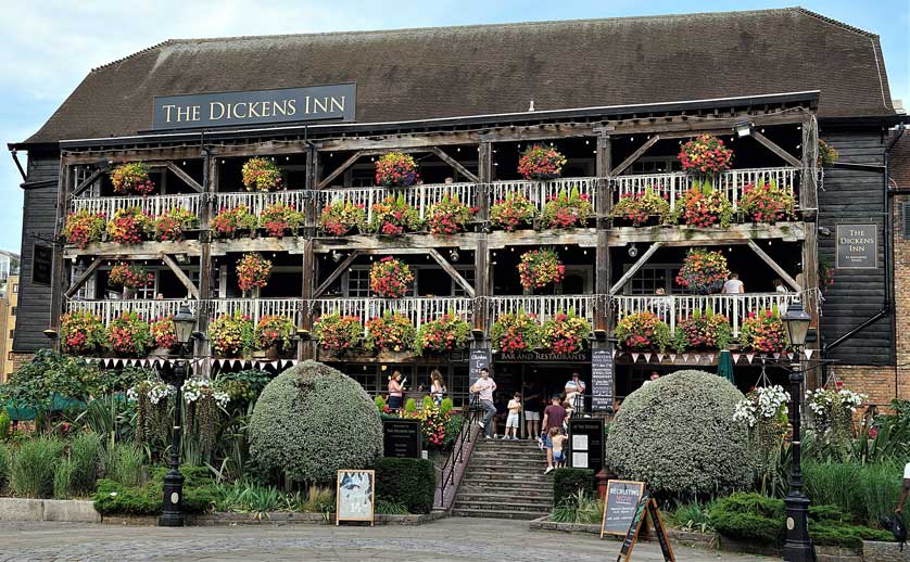 Dickens Inn, St Catherine's Dock, London.