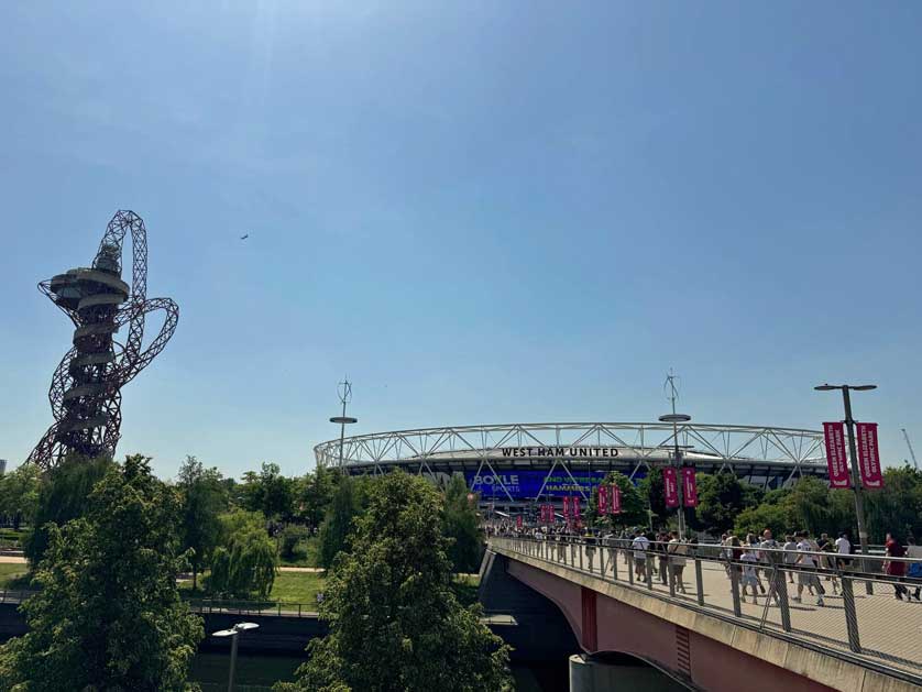 London Stadium and ArcelorMittal Orbit.