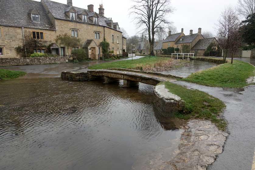 The village in March rain.