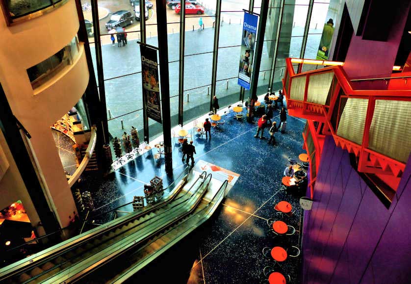 The foyer of The Lowry.