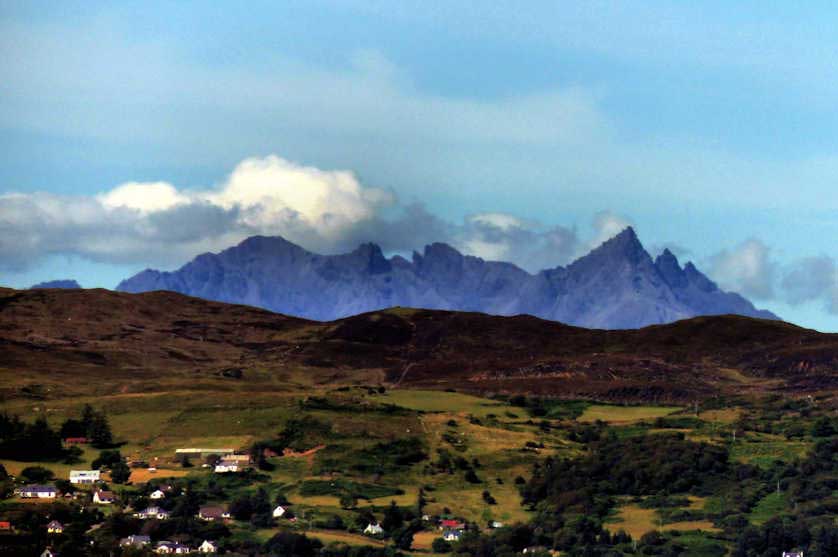 The Cuillin, Isle of Skye viewed from Mallaig.