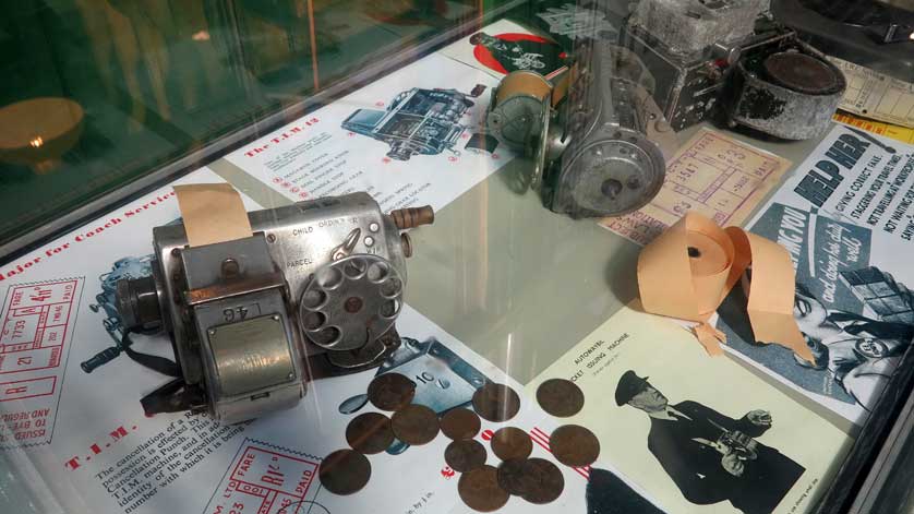 Ticket machines used by bus conductors back in the day.