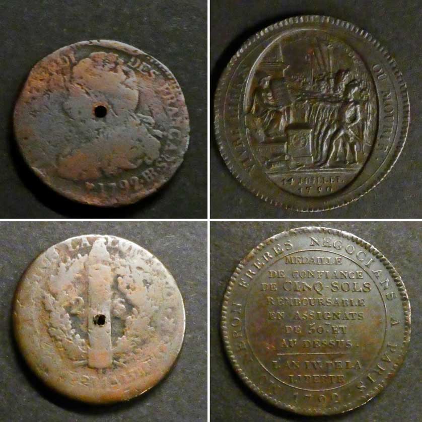 French coins on display at the Mcmanus.