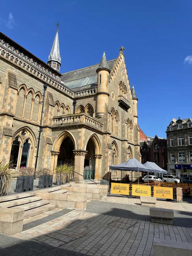 The building was once a memorial to Prince Albert.