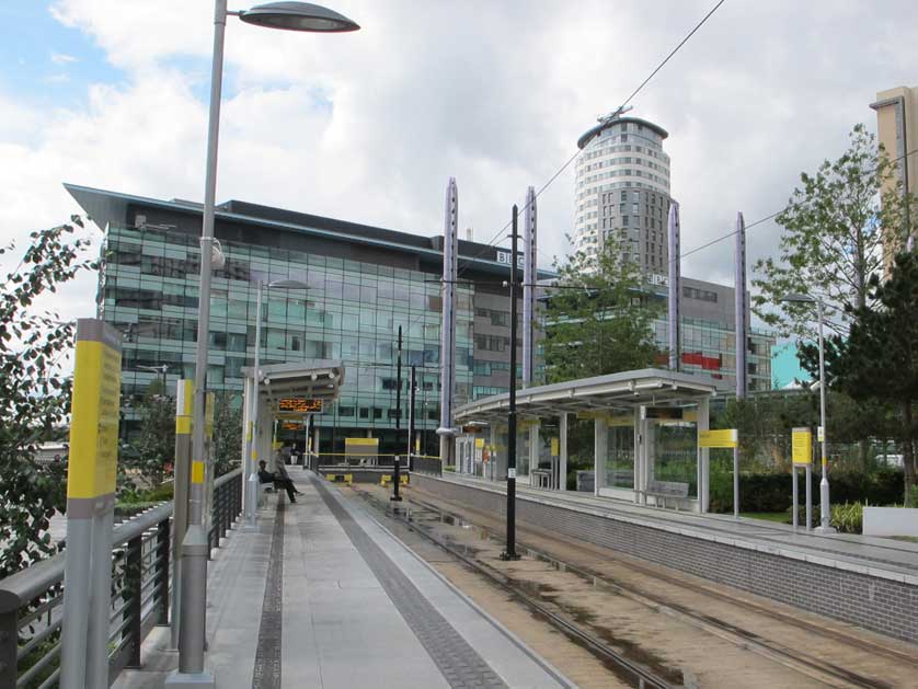 MediaCity Station on the Metrolink.