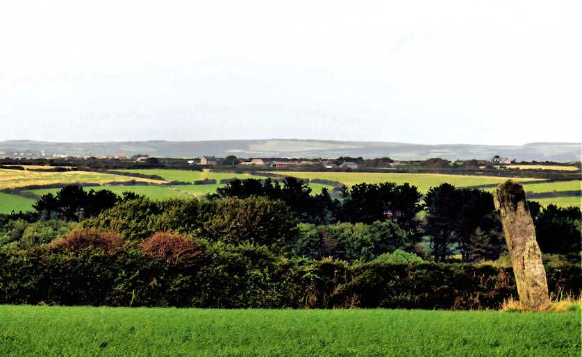 The tallest standing stone in Cornwall at 4.7 meters.