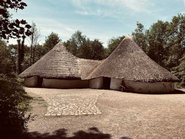 Bryn Eryr iron age roundhouse (reconstructed in 2015).