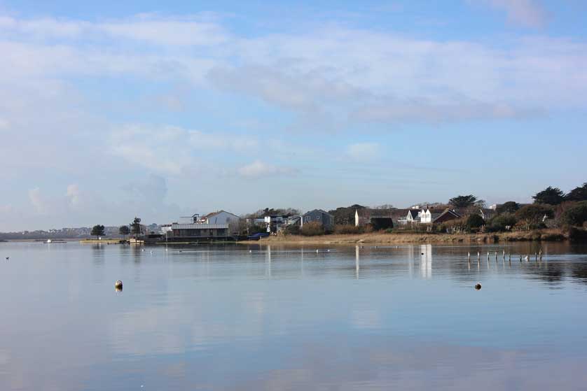 Mudeford Sandbank Beach, Dorset, UK.