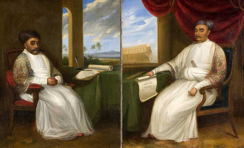 Painting on display at the Museum of London.