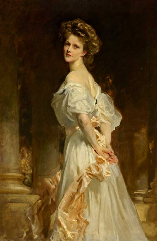 Portrait of Nancy Astor by John Singer Sargent, 1909.