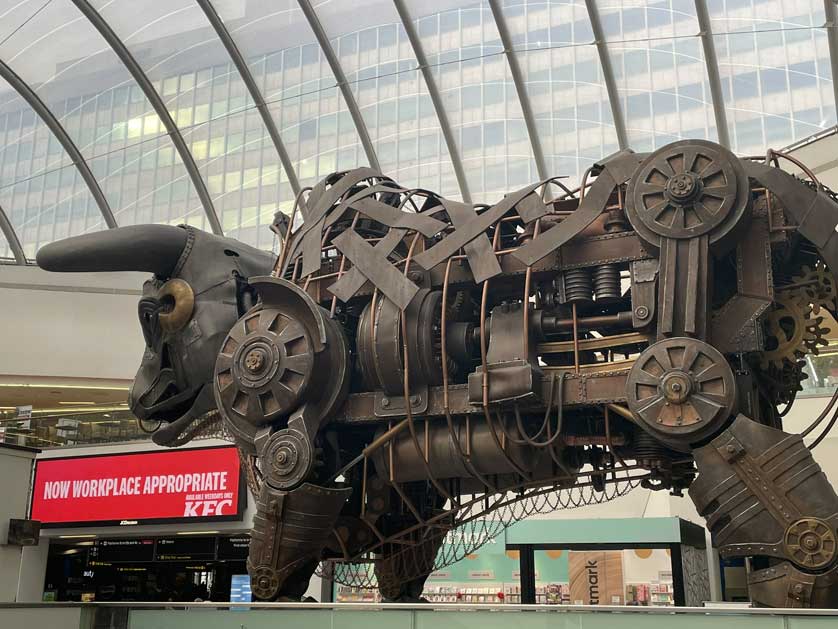 Mechanical bull from the Birmingham 2022 Commonwealth Games.