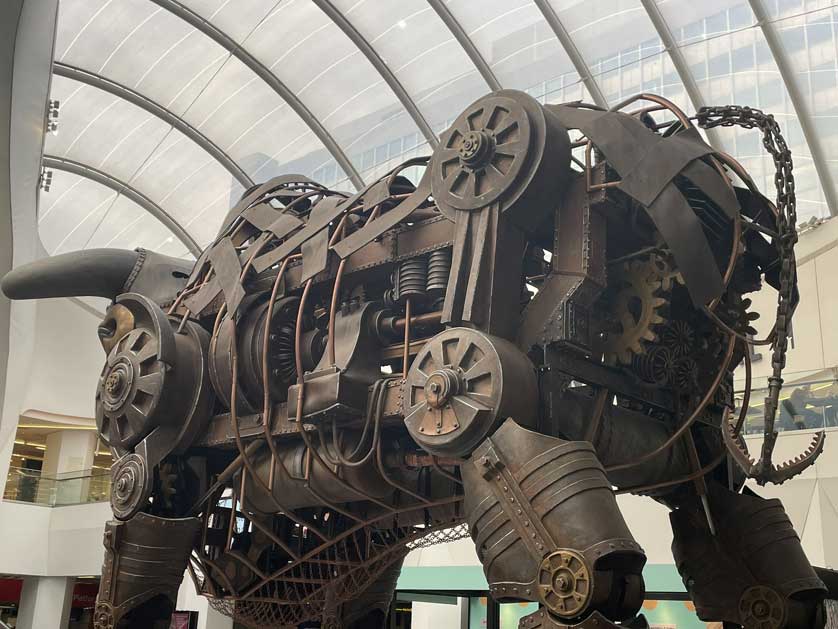 Mechanical bull from the Birmingham 2022 Commonwealth Games.