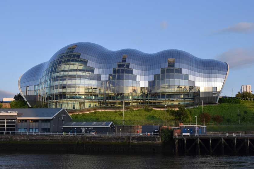 The Glasshouse in Gateshead was designed by Norman Foster & Partners.