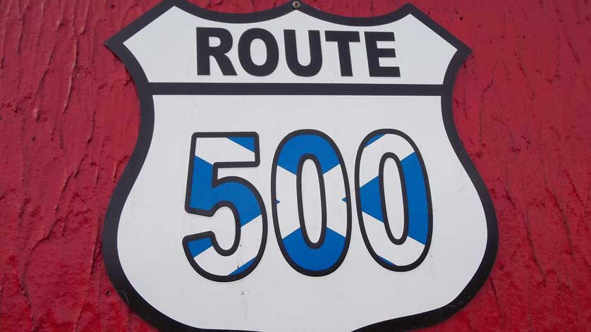 North Coast 500 sign.
