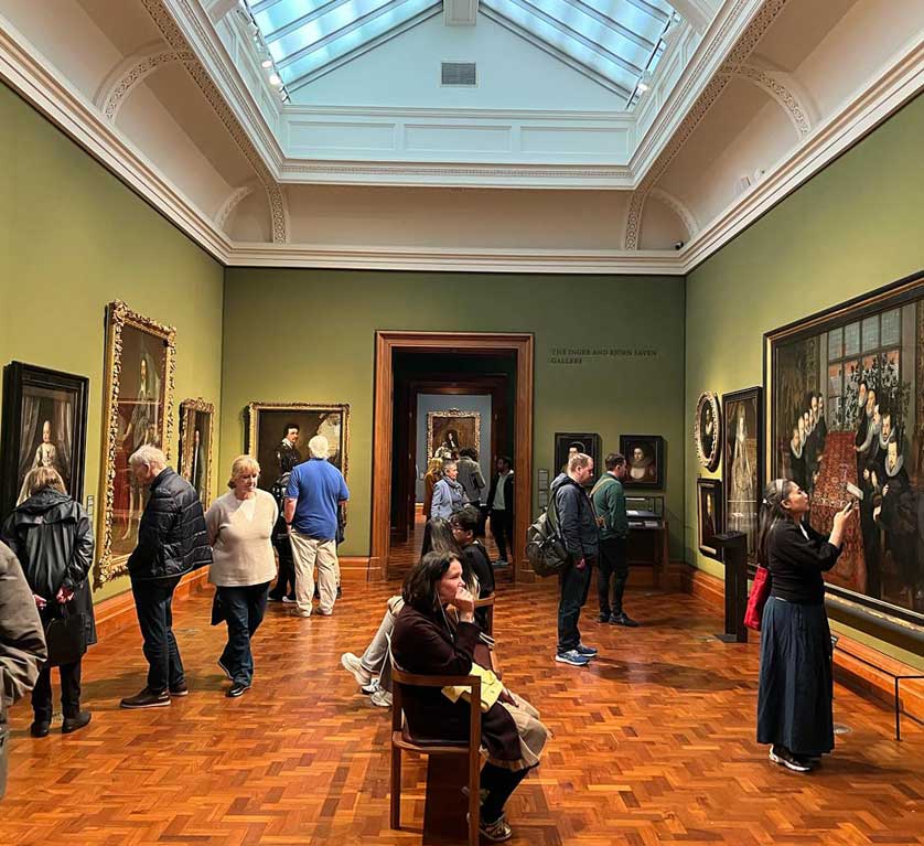 Visitors at the NPG.