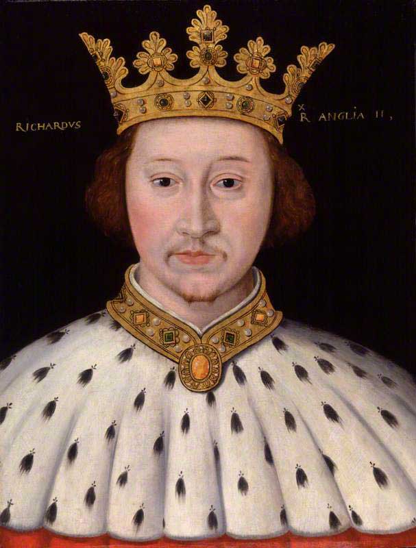 Portrait of King Richard II by unknown artist, oil on panel, 1597-1618.