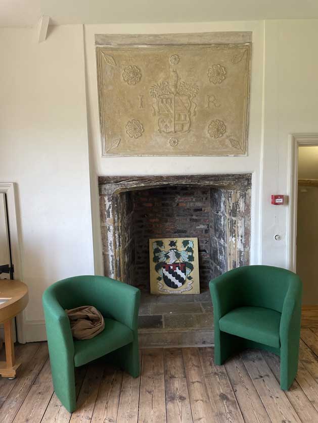 The coat of arms of Sir John Radclyffe.