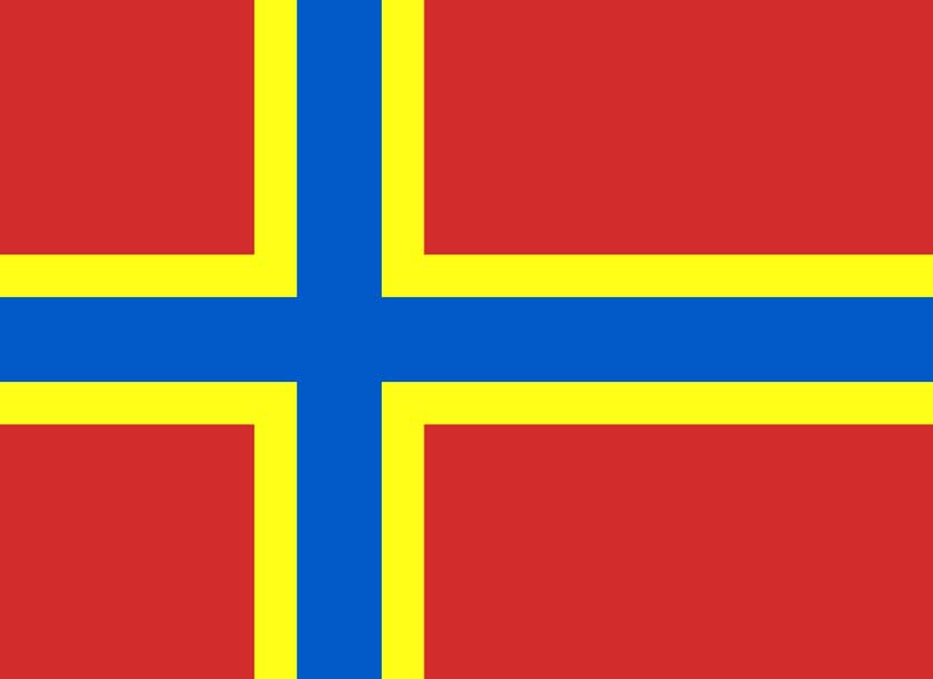 Flag of the Orkney Islands.