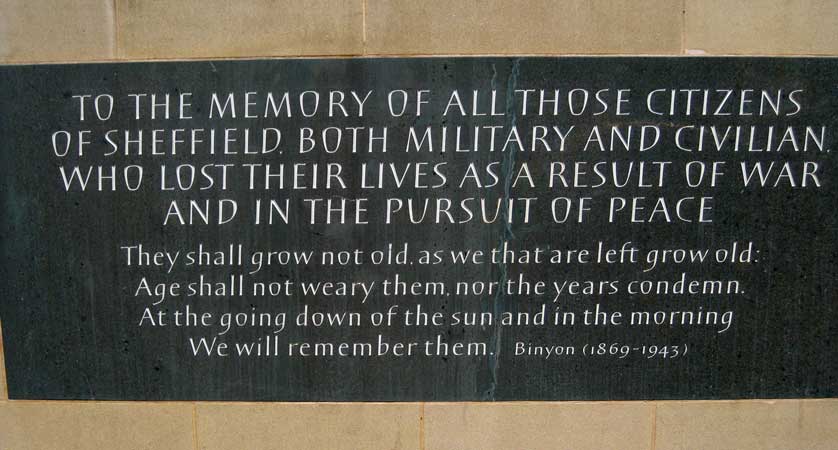 Memorial plaque.