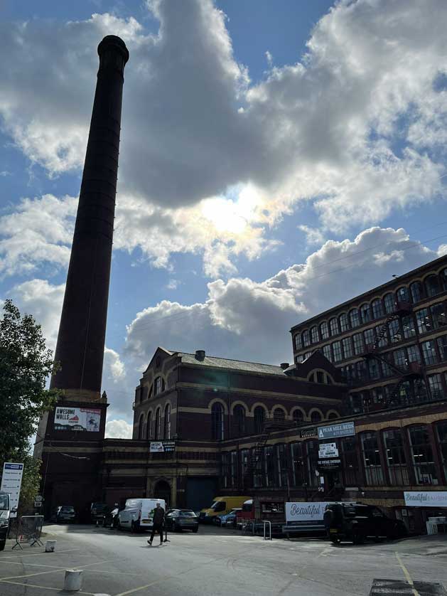 The tall chimney at Pear Mill.