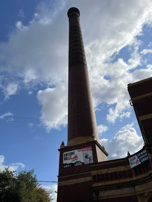 The huge chimney.