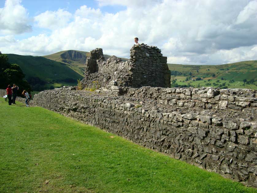 Peveril Castle, Derbyshire, UK.