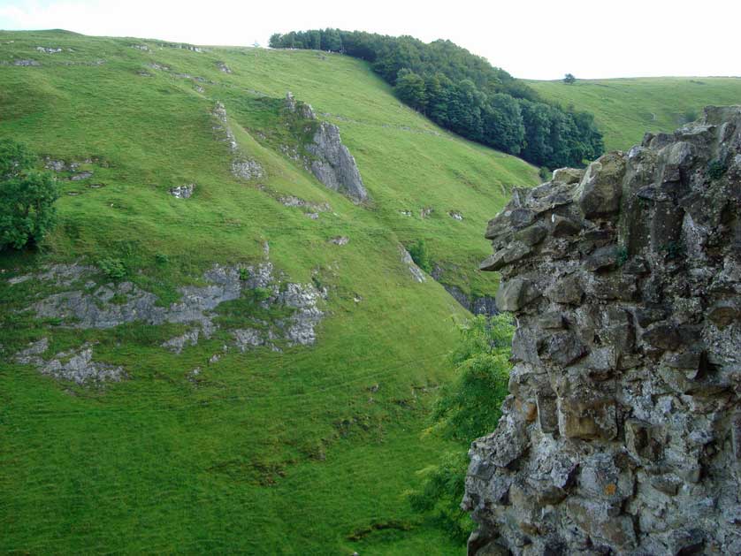 Peveril Castle, Derbyshire, UK.