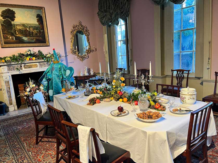 Inside Pickford's House.