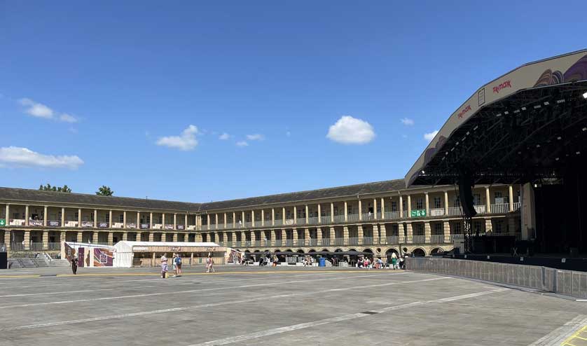 The huge stage hosts concerts and events throughout the year.