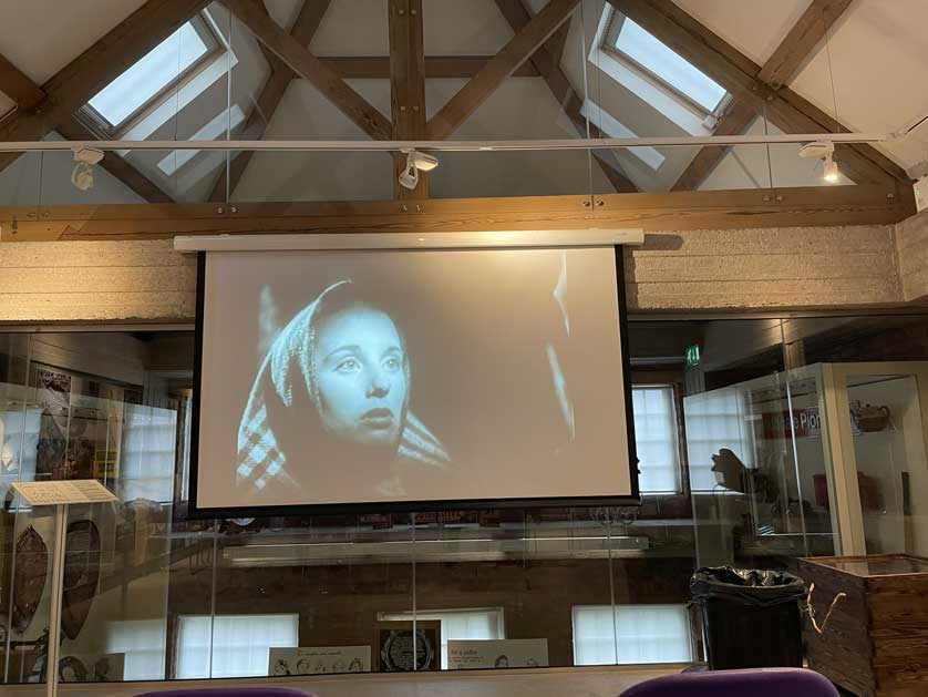 The second floor is an audio-visual center with a film showing the origins of the Co-op movement.