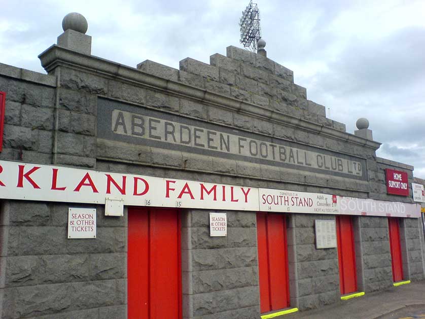 Pittodrie - home of Aberdeen FC.