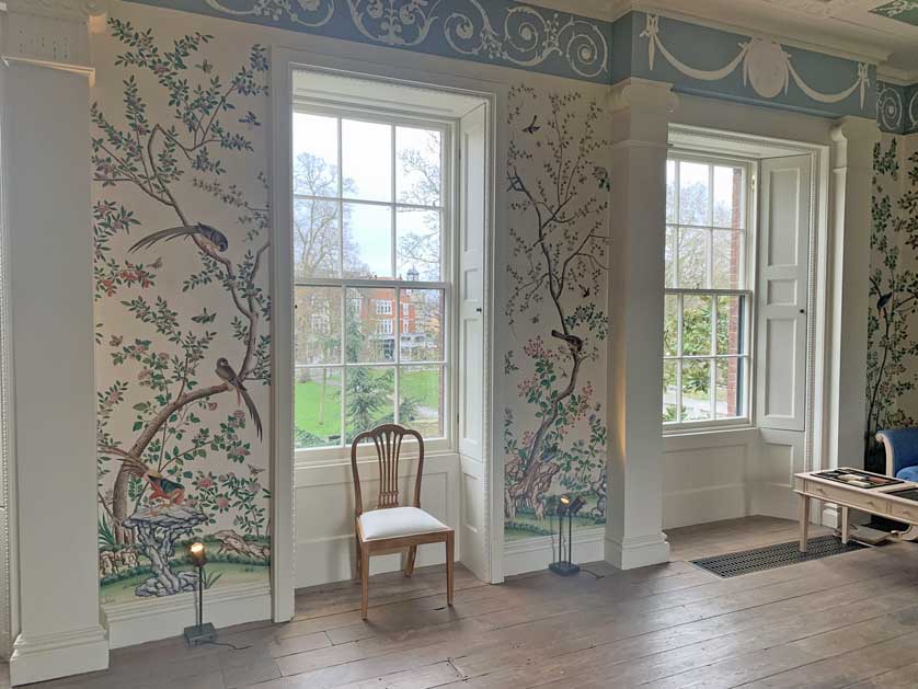 Soane designed the house to the last detail including the wallpaper.
