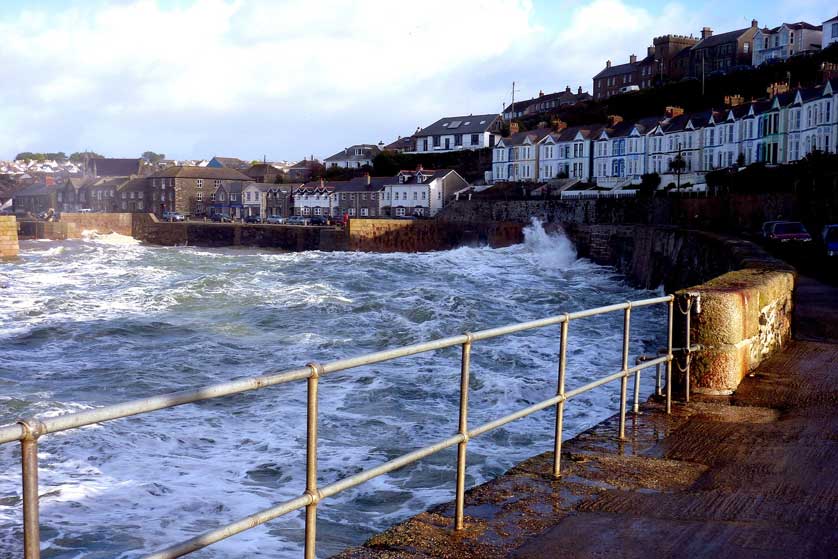 Porthleven Harbour, Cornwall, UK.