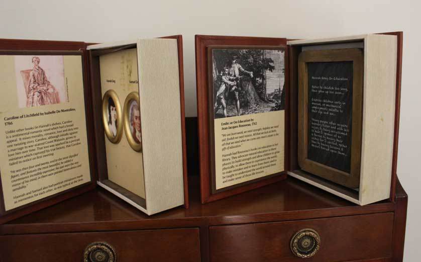 Personal effects of the Greg family on display at Quarry Bank House.
