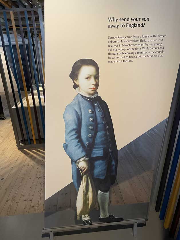 The young Samuel Greg was sent from Ireland to Manchester to pursue the family business.
