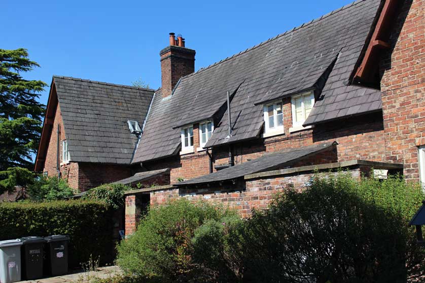 Workers' cottages at Styal Village.