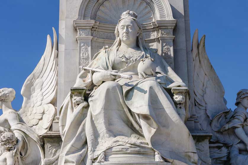 Queen Victoria Memorial outside Buckingham Palace in London.