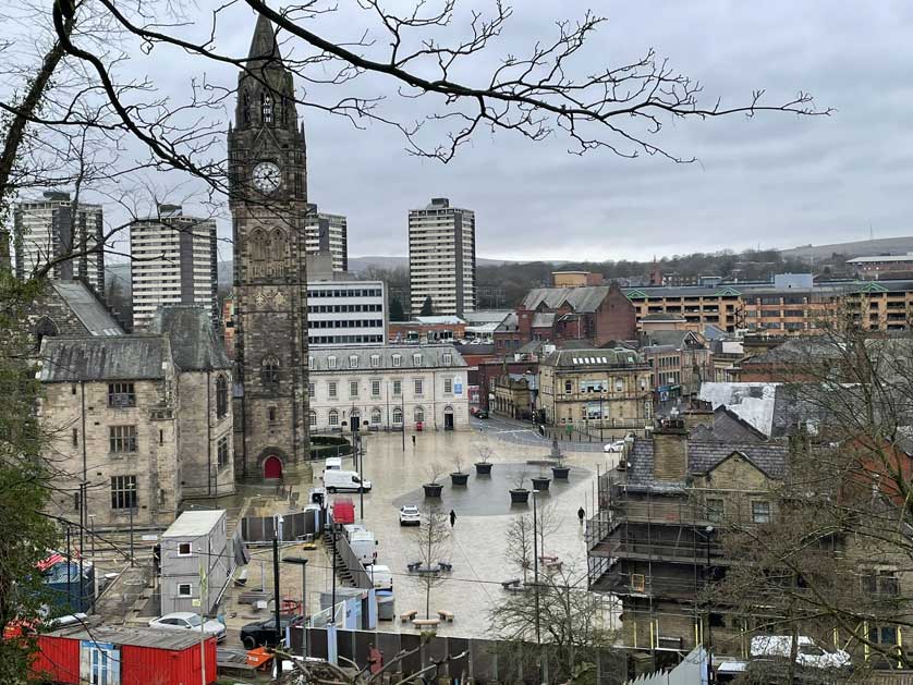 Rochdale Town Hall, Greater Manchester, UK.