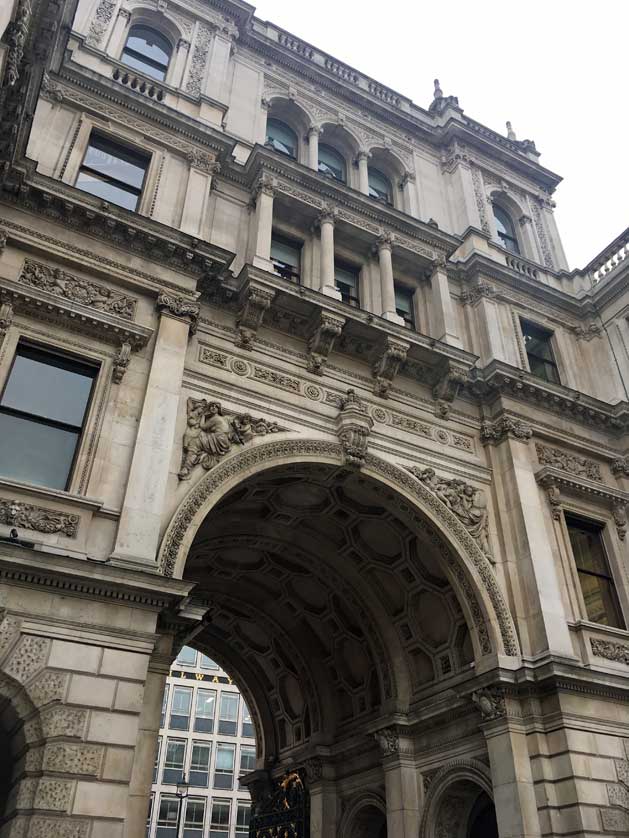 The grand entrance at the Royal Academy.