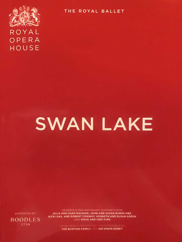 Swan Lake Programme March 2022.