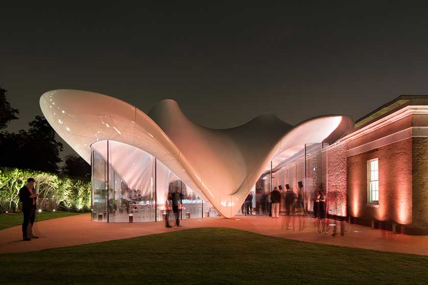 The building was designed by Zaha Hadid