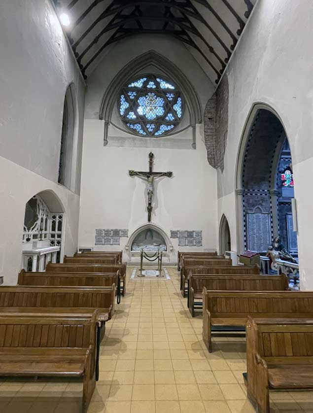 One of the several side chapels in the church.