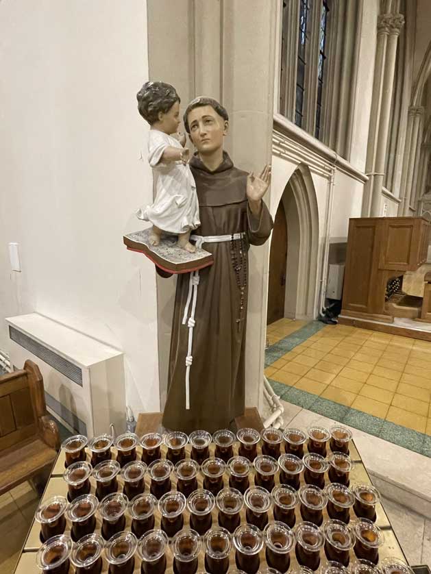 Statue in the church.