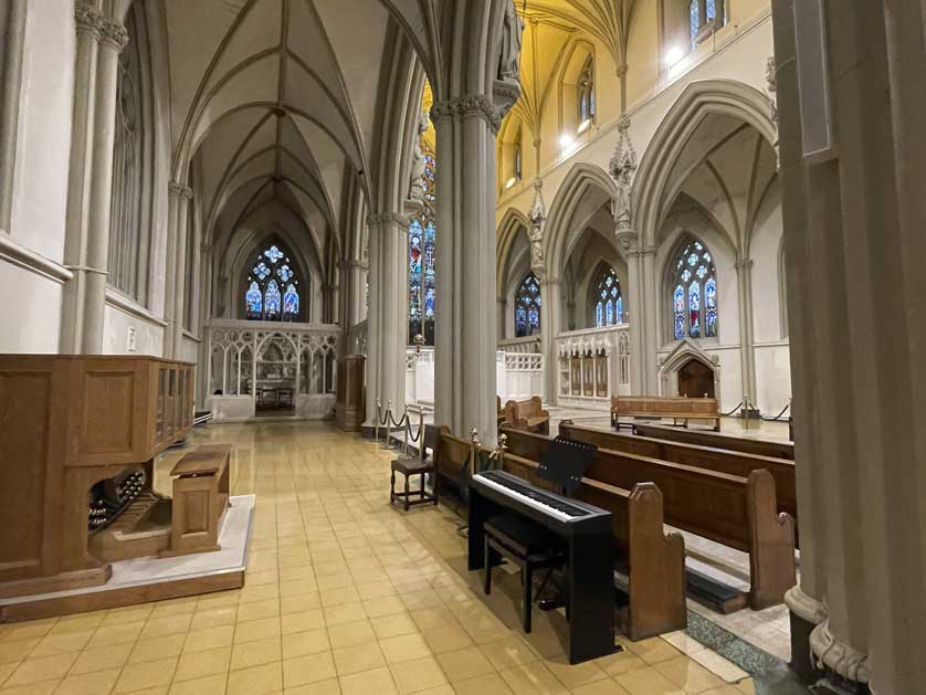 The construction of Salford Cathedral began in 1844.