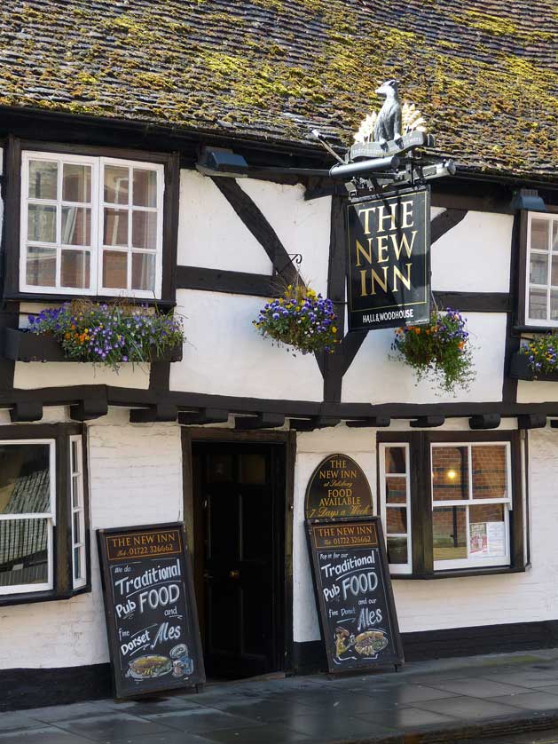 The New Inn pub in Salisbury.